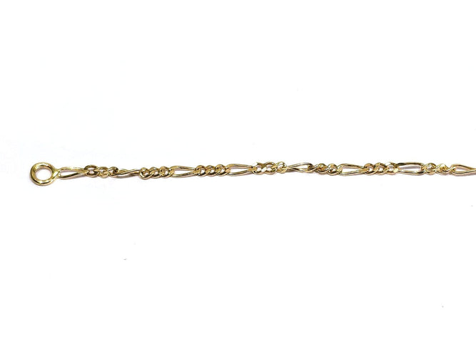 Chaîne Figaro en or rose 18 carats 58 Facettes 1792978