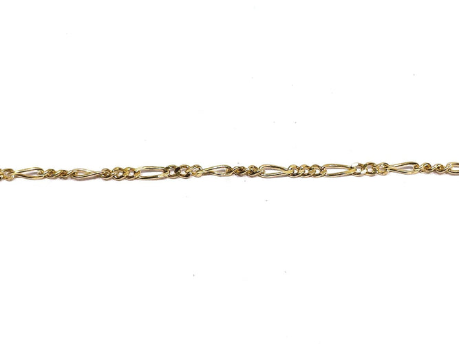 Chaîne Figaro en or rose 18 carats 58 Facettes 1792978
