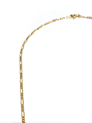 Chaîne Figaro en or rose 18 carats 58 Facettes 1792978