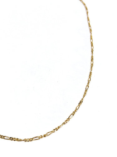 Chaîne Figaro en or rose 18 carats 58 Facettes 1792978
