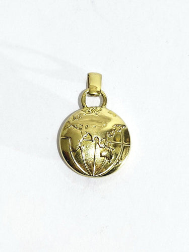Pendentif globe terrestre en or jaune 58 Facettes 1793059