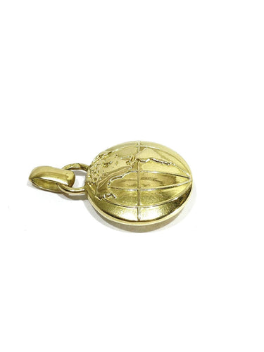 Pendentif globe terrestre en or jaune 58 Facettes 1793059