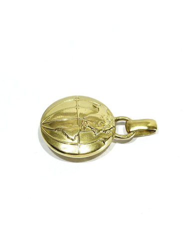 Pendentif globe terrestre en or jaune 58 Facettes 1793059