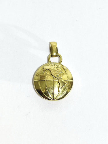 Pendentif globe terrestre en or jaune 58 Facettes 1793059