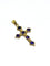 Croix - Pendentif en or jaune et améthystes 58 Facettes 1793072