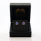 Boucles d'oreilles en or jaune 18 ct, tanzanites GFCO et diamants 58 Facettes E0033