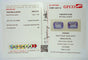 Boucles d'oreilles en or jaune 14 ct, tanzanites GFCO et diamants 58 Facettes E0035