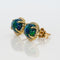 Boucles d'oreilles en or jaune, opales noires et diamants 58 Facettes E0036