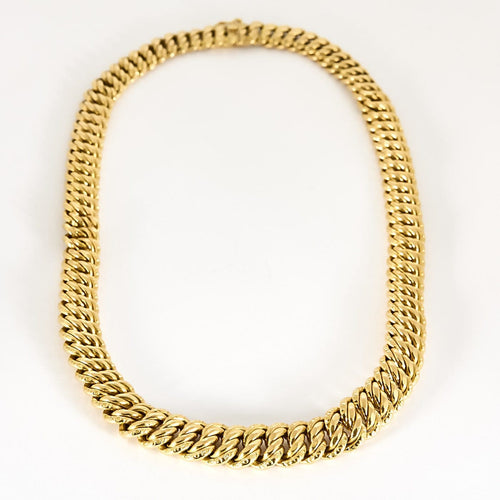 Collier Collier maille gourmette en or jaune 58 Facettes 58FC58