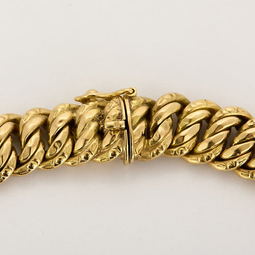 Collier Collier maille gourmette en or jaune 58 Facettes 58FC58