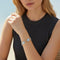 Van Cleef & Arpels Vintage Alhambra - Bracelet 5 motifs en or blanc et calcédoine 58 Facettes 2684