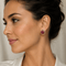 Boucles d'oreilles vintage en or jaune 18 kt et rubis cabochon 58 Facettes OR245 '(00619)