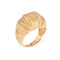 Bague 49 Bague dôme texturée vintage années 1970 en or jaune 14 carats 58 Facettes G14230