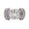 57 Bague vintage en or 18 kt et diamants 58 Facettes AN689 '(05839)