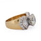 57 Bague vintage en or 18 kt et diamants 58 Facettes AN689 '(05839)