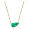 Collier Collier en or jaune 18K et émeraude poire 58 Facettes GPD1022YG