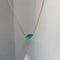 Collier Collier en or jaune 18K et émeraude poire 58 Facettes GPD1022YG