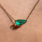 Collier en or jaune 18K et émeraude poire 58 Facettes GPD1022YG