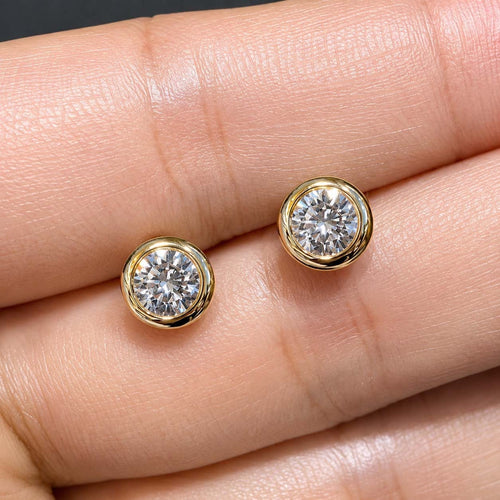 AITCHES Embrace - Boucles d'oreilles Donut en or 18K et diamants 58 Facettes GER1012YG