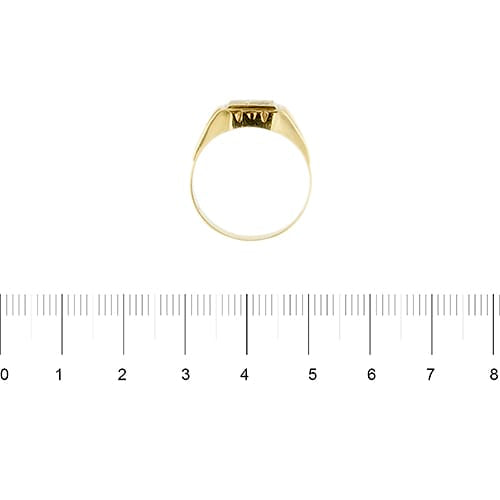 57 Chevalière homme en or jaune et rubis 58 Facettes 38245
