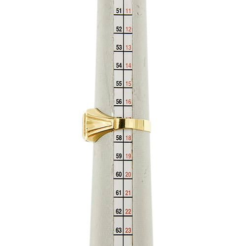 57 Chevalière homme en or jaune et rubis 58 Facettes 38245