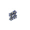 Boucles d'oreilles fleur en or blanc, saphirs et diamants 58 Facettes 39890