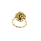 51 Bague fleur en or jaune, diamants et émeraudes 58 Facettes 40085