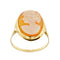 59 Bague camée ovale en or jaune 18 ct 58 Facettes 31723