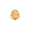 59 Bague camée ovale en or jaune 18 ct 58 Facettes 31723