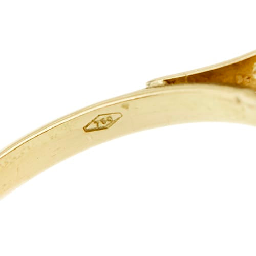 59 Bague camée ovale en or jaune 18 ct 58 Facettes 31723