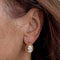 Boucles d'oreilles camée en or jaune 58 Facettes 34892