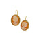 Boucles d'oreilles camée en or jaune 58 Facettes 34892