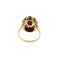 55 Bague en or jaune avec grenats 58 Facettes 36057