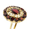 55 Bague en or jaune avec grenats 58 Facettes 36057