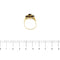 55 Bague en or jaune avec grenats 58 Facettes 36057