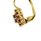 Boucles d'oreilles fleur en or jaune et grenats 58 Facettes 38480