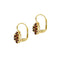 Boucles d'oreilles fleur en or jaune et grenats 58 Facettes 38480