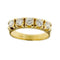 50 Bague rivière en or jaune et diamants 0,80 ct 58 Facettes 32671