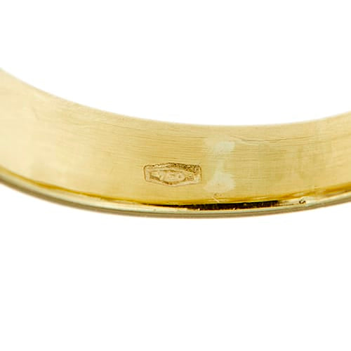 50 Bague rivière en or jaune et diamants 0,80 ct 58 Facettes 32671