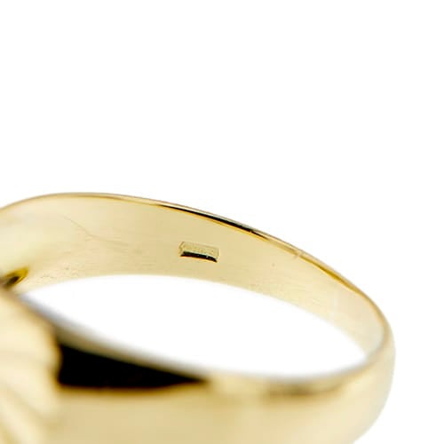 64 Bague homme en or jaune, or blanc et diamant 58 Facettes 39060