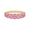 53 One of A Kind Seven Stone - Bague en or 18K et saphirs roses 58 Facettes GBR1342PK