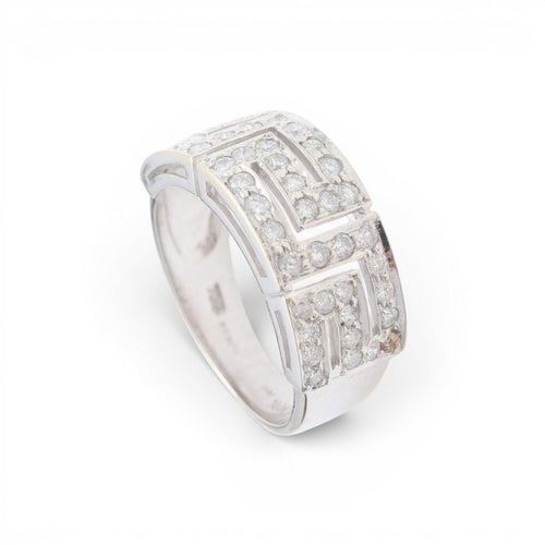 54 Parure bague et boucles d'oreilles en or 18 carats et diamants 58 Facettes E61