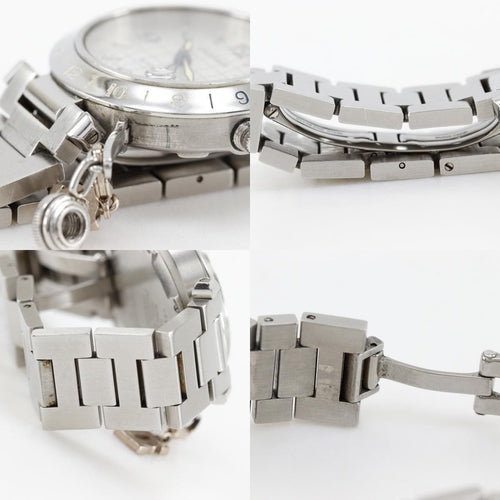 Montre Cartier Pasha C GMT - Montre automatique en acier inoxydable 58 Facettes isxhhsz8qx