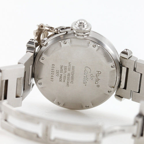 Montre Cartier Pasha C GMT - Montre automatique en acier inoxydable 58 Facettes isxhhsz8qx