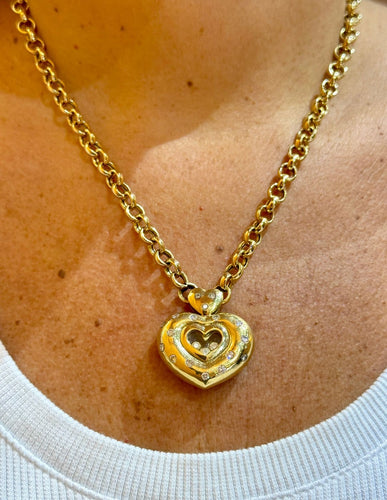 Chopard Happy Heart - Collier en or jaune et diamants 58 Facettes 90926-ac12910