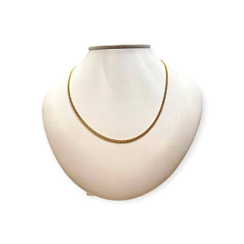 Chaîne gourmette 60 cm en or jaune 750 58 Facettes 330098442