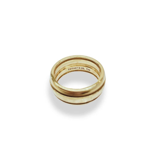 56 Tiffany & Co - Bague bandeau en or jaune 18 carats 58 Facettes CA-TIFF-ALL-RI-YG