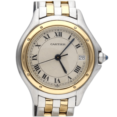 Cartier Cougar - Montre en or jaune et acier 58 Facettes MT46807