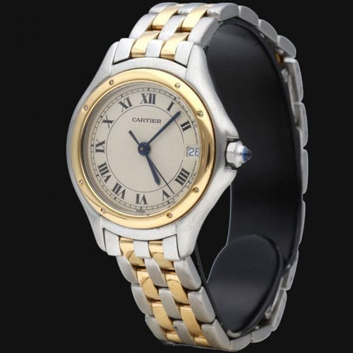 Cartier Cougar - Montre en or jaune et acier 58 Facettes MT46807