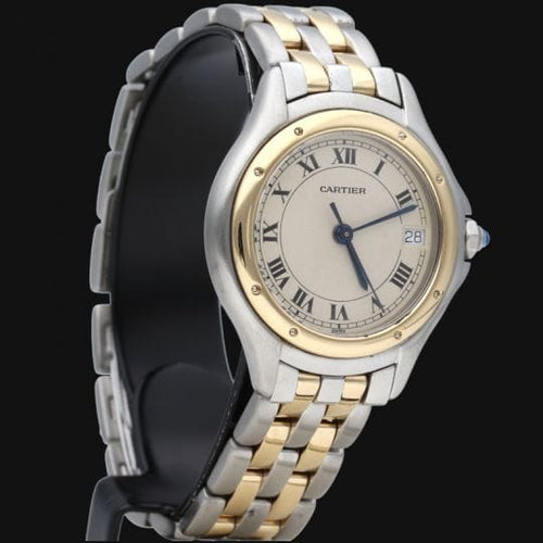 Cartier Cougar - Montre en or jaune et acier 58 Facettes MT46807